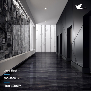 600x1200 Porcelaine entièrement polie Sélection haute brillance 60x120cm Beaux carreaux de mur pour une utilisation en plein air dans les hôtels - Product Image 3