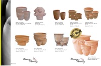 Jardinière d'extérieur pour le jardin, Pot en argile terrestre, Pot de planteur de grande taille, poterie de jardin