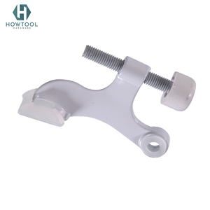 HOWTOOL B300 Deluxe Heavy Duty Door Stopper with Adjustable <b>Hinge</b> Pin & White Rubber Bumper Tip Modern Design - Product Image 2