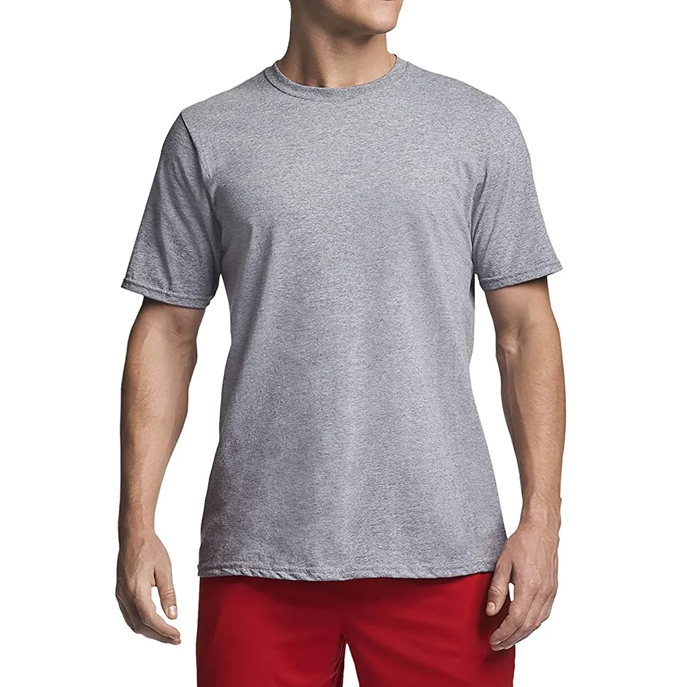 Pamuk erkekler T Shirt 200g yüksek kalite düz pamuk T-shirt Slim Fit özel erkekler T gömlek toptan Online alışveriş pamuk t gömlek