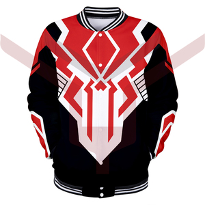 Chaqueta universitaria inspirada en el béisbol personalizada al por mayor, chaqueta universitaria de invierno con letras y cuello levantado, forro por sublimación - Product Image 5