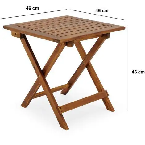 移動しやすい小型アカシア木製折りたたみコーヒーテーブルベトナム製アカシア木製折りたたみ式