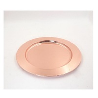 Assiette de service décorative en métal nickelé, peinte à la main, écologique, pour la maison, la table, et les cadeaux d'affaires