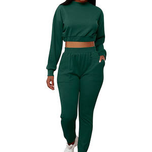 Conjunto de Sudadera con Capucha y Cordón Ajustable para Mujer, 100% Poliéster, Estilo Casual con Estampado, para Invierno, Top Corto para Mujer - Product Image 6