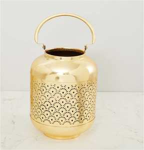 Lanterne en fer en métal doré, nouveau Design, décoration, meilleure qualité, luxe, lanterne en fer Standard, décoration de la maison, lanterne à bougie - Product Image 5