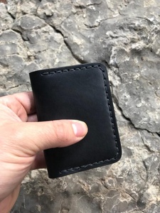 Cartera hecha a mano para hombre, billetera de cuero personalizada, regalo de cumpleaños, bolsillo frontal, - Product Image 6