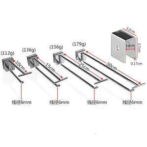 Kainice Hot Bán Tường Móc Áo Bán Lẻ Hiển Thị Phụ Kiện Siêu Thị Slatwall Móc Hiển Thị <span class=keywords><strong>Pegboard</strong></span> <span class=keywords><strong>Hooks</strong></span> - Product Image 1