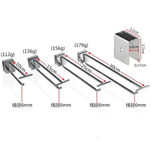 Kainice Hot Koop Muur Hanger Retail Display Accessoires Supermarkt Slatwall Haak Display Pegboard Haken