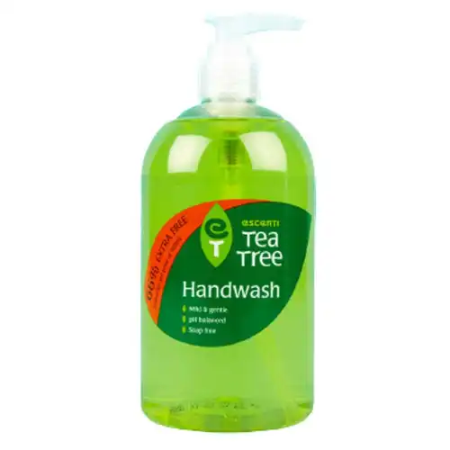 Lavage à la main avec arbre à thé en silicone, liquide antibactérien, équilibre de PH parfait et sans savon