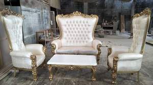 Wholesale High Quality Custom Order Syahrini High Back <b>Chair</b> Living Room Woodwn Furniture - Product Image 3