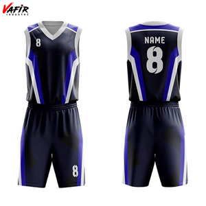 Conjunto de Uniforme de Baloncesto Unisex Personalizado, de Secado Rápido y Transpirable, Antibacterial, 100% Poliéster, para Jugadores de Talla Grande - Product Image 5