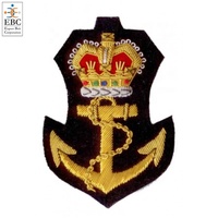 Écusson brodé à la main OEM, motif or et sequins, pour blazer et chapeau, personnalisé, 3D, écologique, à coudre, brillant