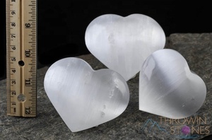 Haute qualité sélénite coeur pierre gemme cristal pierre naturelle sélénite coeur pierre gonflé coeur utilisation pour la méditation - Product Image 3