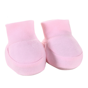Latest Design New Born Baby Booties India - Baby Girl Boots Wholesale Factory Price Cotton Fabric Baby Bootie with Custom Logo - Product Image 1