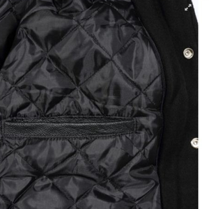 2024 nouveauté veste pour hommes personnalisée Style universitaire avec motif solide Letterman et Styles de baseball coque en nylon pour l'hiver - Product Image 5