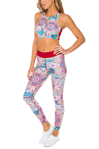 Women Sublimation Custom New <b>Racer</b> <b>Back</b> Sports Bra Spandex Polyester With Custom Logo Manufactured By Camo Impex - Product Image 3