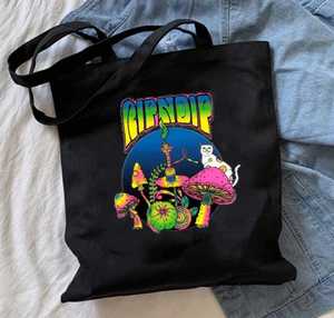 Bolsa de algodón ecológico, bolsa de compras con logotipo impreso, Calico - Product Image 1