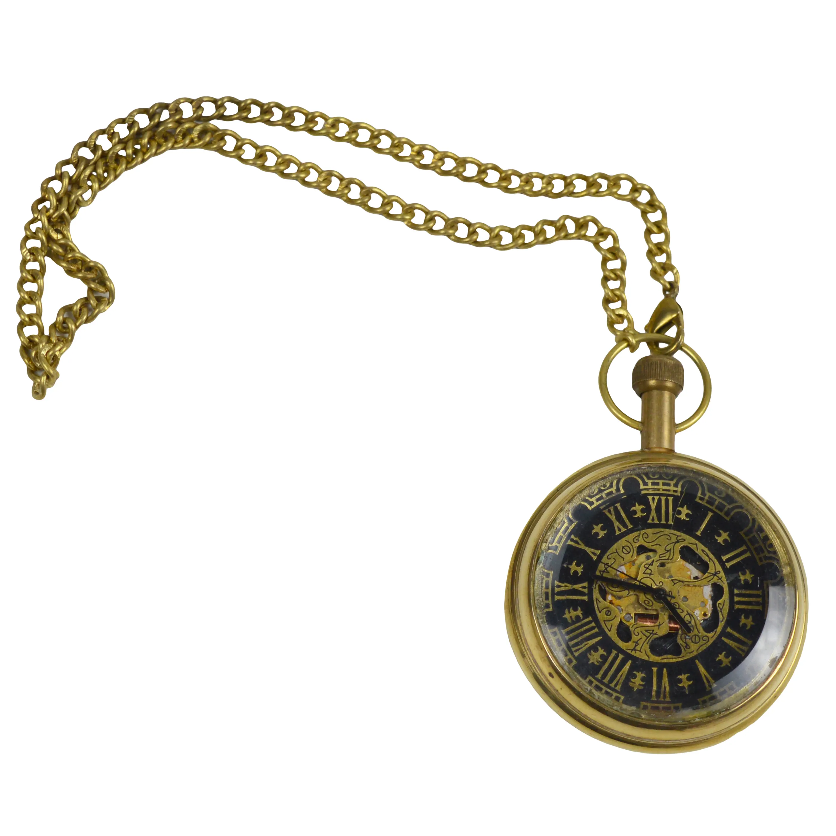 Reloj de bolsillo para hombre, de diseño exclusivo, de Metal y latón, calidad Original, el mejor reloj colgante