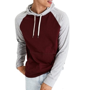 Pull à capuche décontracté personnalisé pour hommes 100% coton et polyester French Terry avec manches Reglan pour l'automne - Product Image 1