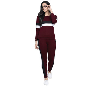 Fleece Sweatsuit Women <b>Plain</b> <b>Tracksuits</b> with Custom logo Printed - Product Image 6