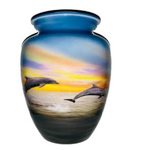 Urnas de cremación de aluminio de diseño marino para adultos, urnas funerarias de Metal de alta calidad a bajo precio - Product Image 3