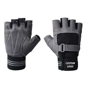 Full Palm Protection With Wrist Support Grip Weight Lifting Fitness Training Gym Fitness Gloves For Exercise