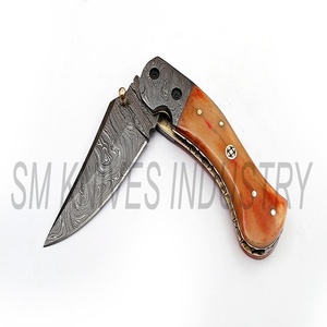 Couteau de poche pliant de damas fait à la main, couteaux Sm Knives industriel (smk1254) - Product Image 4
