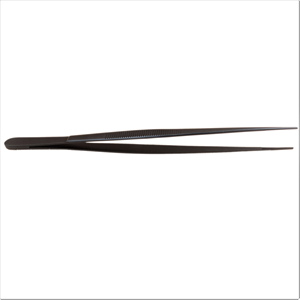 Pinzas de cocina de alta calidad, pinzas de Chef, negras rectas con punta fina, herramientas de cocina para Chef, pinzas de chapado personalizadas - Product Image 2