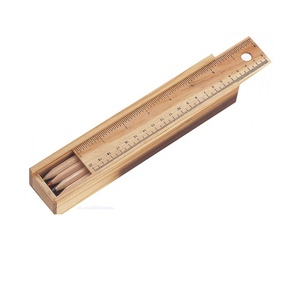 Conjunto de 12 Lápis de Cor em Madeira Natural - Product Image 1