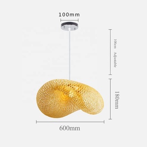 Vietrustic Decorative Natural <b>Ceiling</b> Lamp <b>Shades</b> Bamboo <b>Rattan</b> Lamp <b>Shade</b> Lamps In The Living Room - Product Image 2