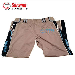 Pantalons de baseball personnalisés en gros avec impression par transfert thermique, design de logo sur mesure, grandes tailles, 100 % polyester, antibactériens, séchage rapide - Product Image 1