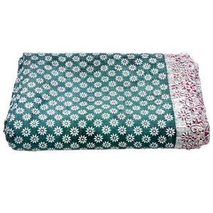 Indian Handmade Vintage Kantha Quilt Reversible Cotton <b>Blanket</b> Kantha Bedding Bed Cover Hand Weaving - Product Image 5