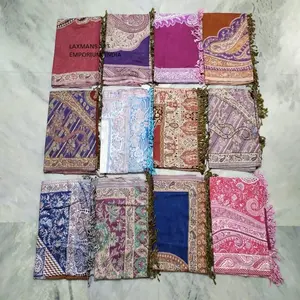 Bufandas de diseño combinado, chales, estolas indias