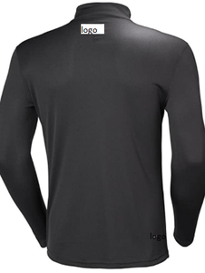 T-shirt à fermeture éclair 1/2 Polyester pour homme, impression personnalisée, Logo 100% Polyester, fermeture à glissière importée, lavage en Machine - Product Image 4