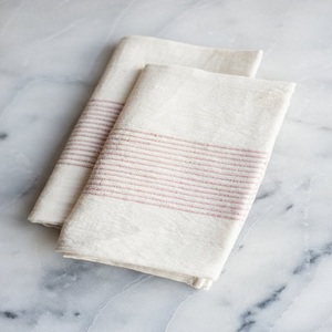 100% serviettes en coton Indigo Stripe serviettes de table colorées bon marché tissu certifié GOTS écologique durable réutilisable élégant - Product Image 2