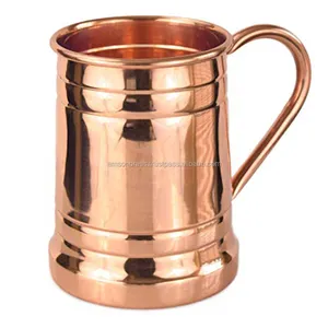 Bira Drinkware kupa el kavrama moskova Mule bakır kupa votka bakır bardak altın kaplama kolu ile klasik moskova Mule kupa