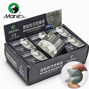 Gommes à effacer en caoutchouc pétrissable Maries 6242 18/boîte, forte viscosité, crayons, gommes à effacer pétrissables - Product Image 5