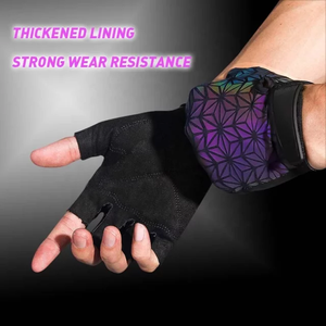 Nueva moda elegante 3D impreso deporte entrenamiento Fitness gimnasio guantes de levantamiento de pesas - Product Image 4