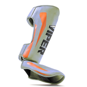 Protège-tibias de boxe noirs en cuir véritable rembourré lourd avant, protège-tibias de sport, tibia de boxe - Product Image 6