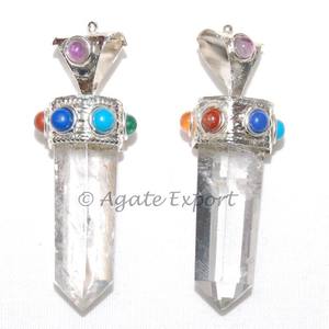 Crystal Quartz Chakra Pendants - Product Image 2