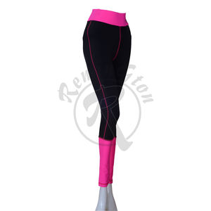 Mallas deportivas de Yoga de entrenamiento de cintura alta teñidas lisas de alto rendimiento para mujer, mallas personalizadas de buena calidad - Product Image 2