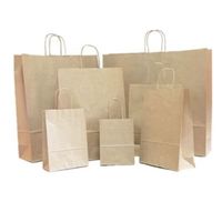 Sac à provisions en papier kraft, matériaux recyclés biodégradables écologiques, impression héliogravure offset flexo, revêtement aqueux pour