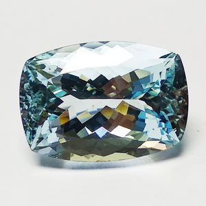 พลอยอะความารีนทรงเหลี่ยมมรกต  ปรับขนาดแล้ว  สำหรับทำเครื่องประดับ  พลอยอะความารีนสีน้ำเงินธรรมชาติ  แบบเจียระไน  พลอยอะความารีนกึ่งมีค่า - Product Image 2