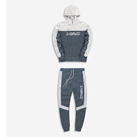 Survêtement sportif décontracté à capuche pour l'automne, de haute qualité, personnalisé, à séchage rapide, coupe-vent, pour homme et femme