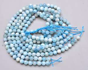 Cuentas de Aguamarina Natural, cuentas de cristal Natural, venta al por mayor, directa de fábrica, 6 MM - Product Image 4