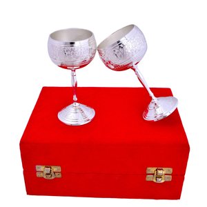 Luxury Brass <b>Wine</b> <b>Goblet</b> Handmade Engraved Chalice Vintage Metal Cup Elegant Drinking Glass Barware Wedding Decor Gift Item - Product Image 2