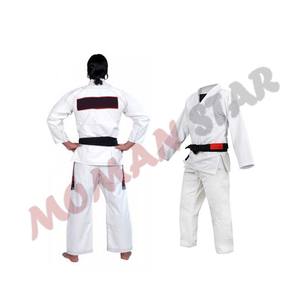 Uniforme d'arts martiaux unisexe de haute qualité Moman Star pour le karaté et le BJJ, 100% coton, couleur/logo/logos d'équipe personnalisés, transfert thermique - Product Image 2