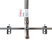 Tuyau métallique d'incendie industriel TOTFLEX TFX-SCH-001 en acier inoxydable avec activation automatique, garantie de 2 ans