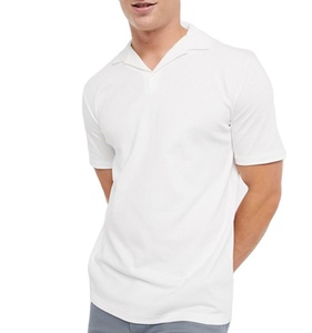 เสื้อโปโลสำหรับผู้ชายเสื้อโปโลผ้าฝ้าย100% แบดมินตันชุดออกกำลังกายสีขาวมีโลโก้ตามสั่งใหม่ล่าสุด2025 - Product Image 1
