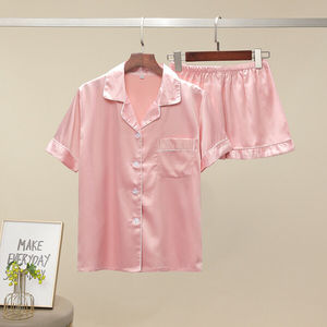 Pyjama en Satin pour femmes, ensemble de nuit, maillot de bain lisse, confortable et léger - Product Image 4